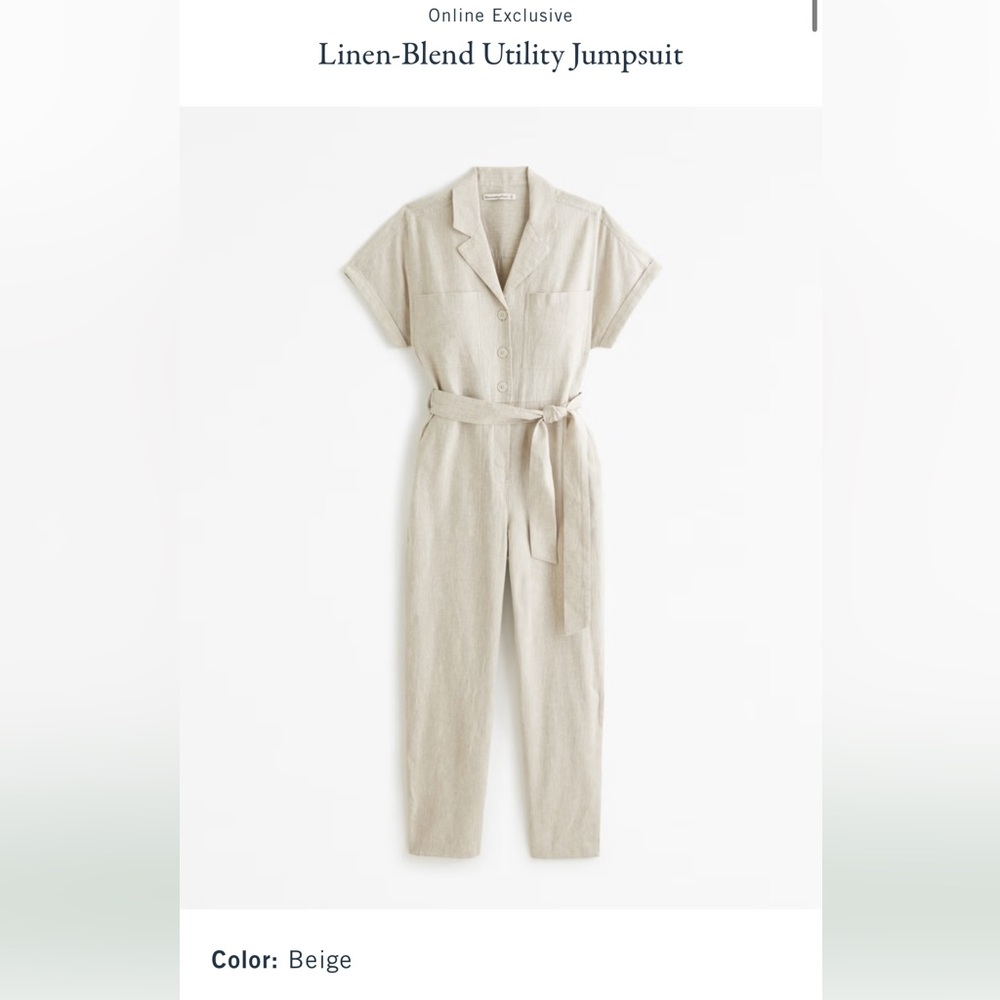 Abercrombie linen jumpsuit